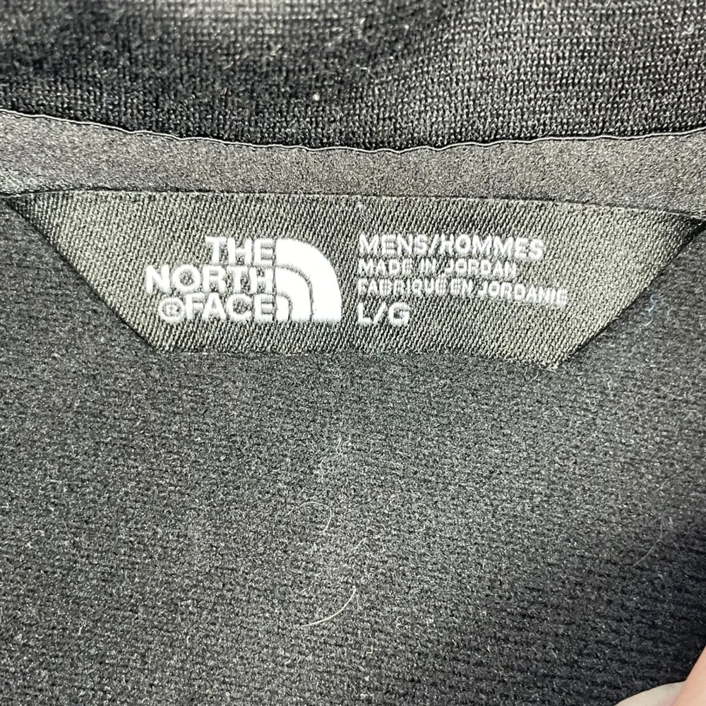 The North Face Grey Black Colorblock 1/4 Zip Fleece Pullover Mens Large L